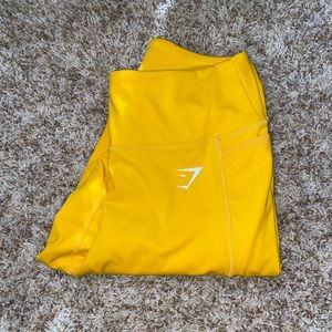 Yellow Vital Seamless Gymshark Leggings